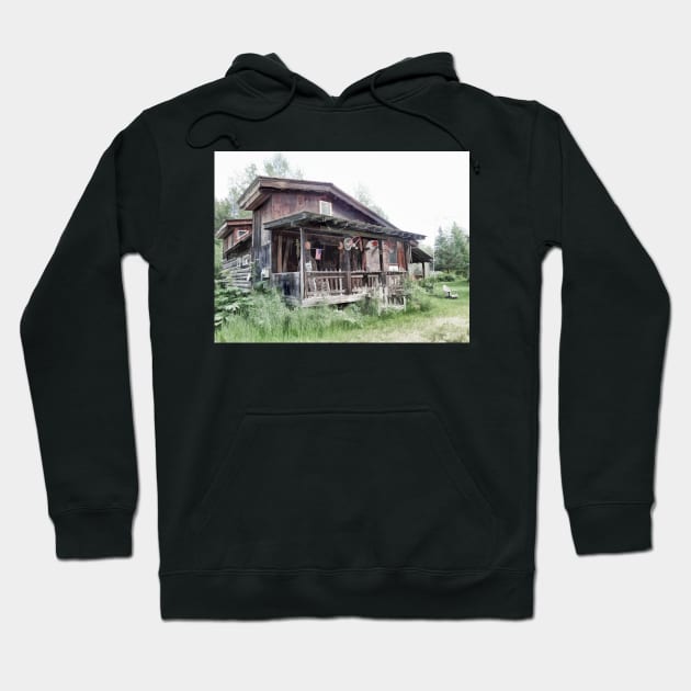 Alaska Cabin Hoodie by EileenMcVey